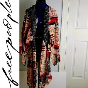 Free People Print Cardigan